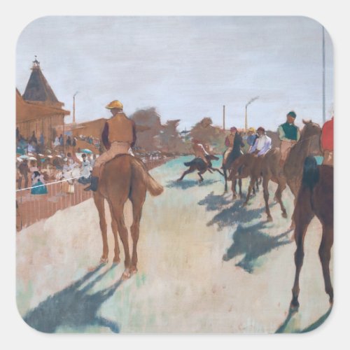 Edgar Degas _ The Parade Square Sticker