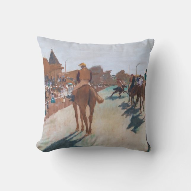 Edgar Degas - The Parade Throw Pillow (Front)