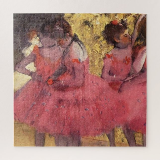 Edgar Degas The Pink Dancers Jigsaw Puzzle (Vertical)