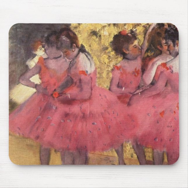Edgar Degas The Pink Dancers Mouse Pad (Front)