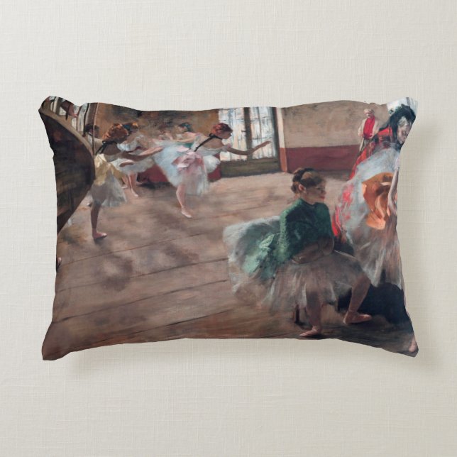 Edgar Degas - The Rehearsal Accent Pillow (Front)