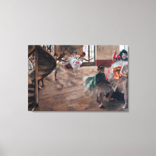 Edgar Degas - The Rehearsal Canvas Print