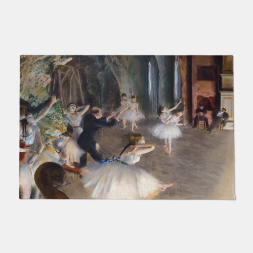 Edgar Degas _ The Rehearsal of the Ballet Onstage Doormat