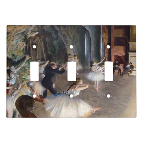 Edgar Degas _ The Rehearsal of the Ballet Onstage Light Switch Cover