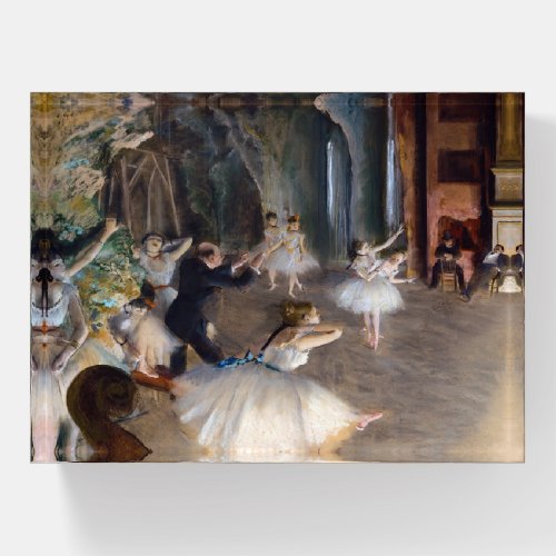 Edgar Degas _ The Rehearsal of the Ballet Onstage Paperweight