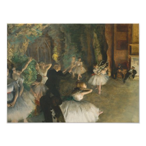 Edgar Degas _ The Rehearsal of the Ballet Onstage Photo Print