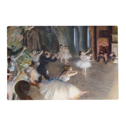 Edgar Degas _ The Rehearsal of the Ballet Onstage Placemat