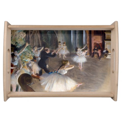 Edgar Degas _ The Rehearsal of the Ballet Onstage Serving Tray
