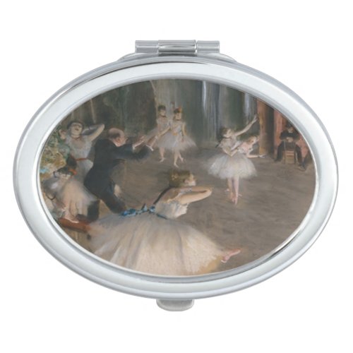 Edgar Degas The Rehearsal on Stage Compact Mirror
