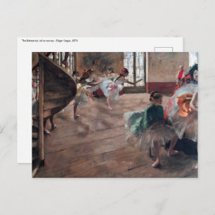 Edgar Degas - The Rehearsal Postcard