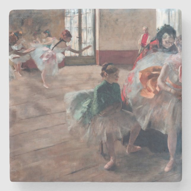 Edgar Degas - The Rehearsal Stone Coaster (Front)