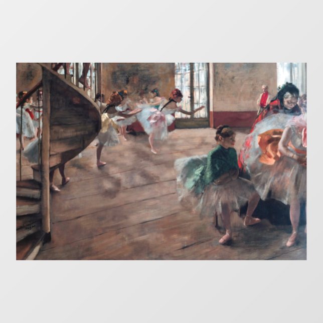 Edgar Degas - The Rehearsal Window Cling (Sheet)