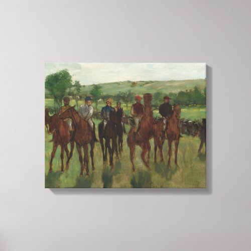 Edgar Degas  The Riders Canvas Print