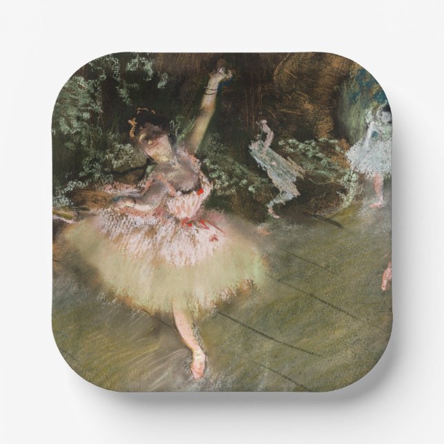 Edgar Degas - The Star 1878 Paper Plates (Front)