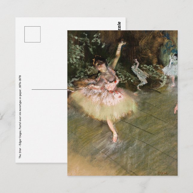 Edgar Degas - The Star 1878 Postcard (Front/Back)
