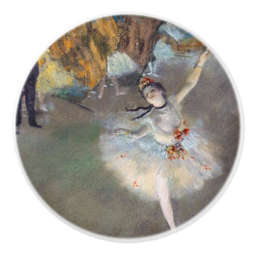 Edgar Degas _ The Star  Dancer on the Stage Ceramic Knob