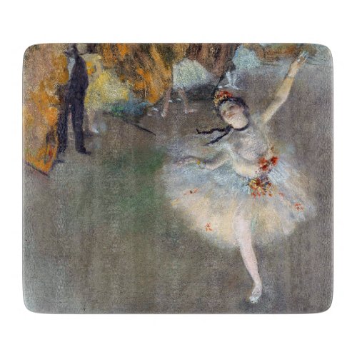 Edgar Degas _ The Star  Dancer on the Stage Cutting Board