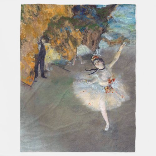 Edgar Degas _ The Star  Dancer on the Stage Fleece Blanket