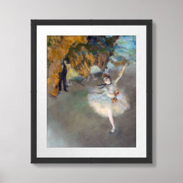 Edgar Degas - The Star / Dancer on the Stage Framed Art