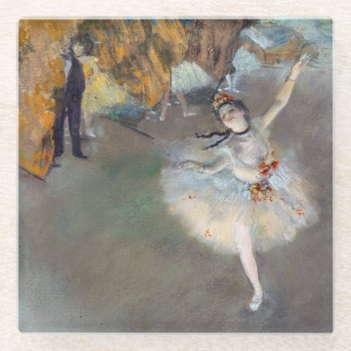 Edgar Degas _ The Star  Dancer on the Stage Glass Coaster