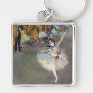 Edgar Degas - The Star / Dancer on the Stage Keychain