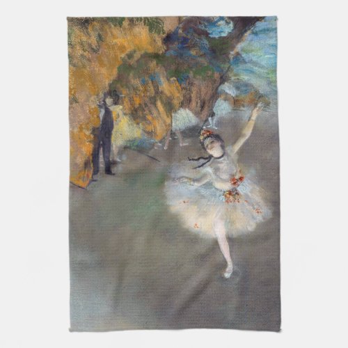 Edgar Degas _ The Star  Dancer on the Stage Kitchen Towel