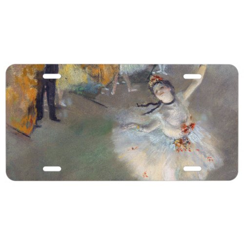 Edgar Degas _ The Star  Dancer on the Stage License Plate