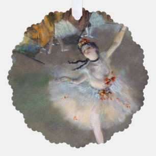 Edgar Degas - The Star / Dancer on the Stage Ornament Card