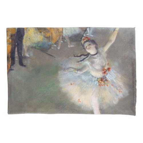 Edgar Degas _ The Star  Dancer on the Stage Pillow Case