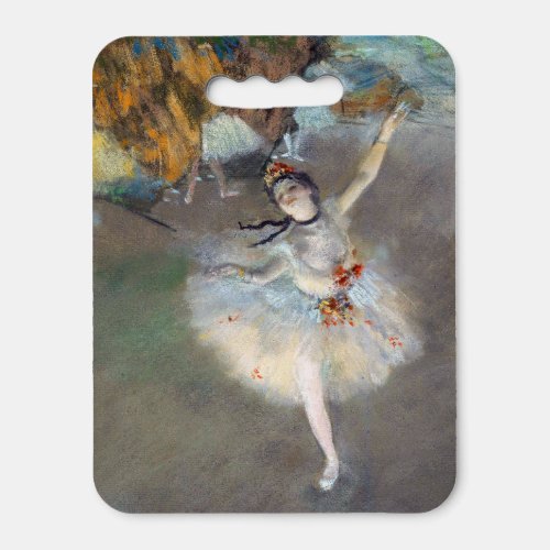 Edgar Degas _ The Star  Dancer on the Stage Seat Cushion