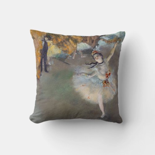 Edgar Degas _ The Star  Dancer on the Stage Throw Pillow