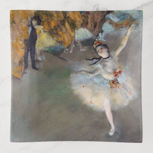 Edgar Degas _ The Star  Dancer on the Stage Trinket Tray