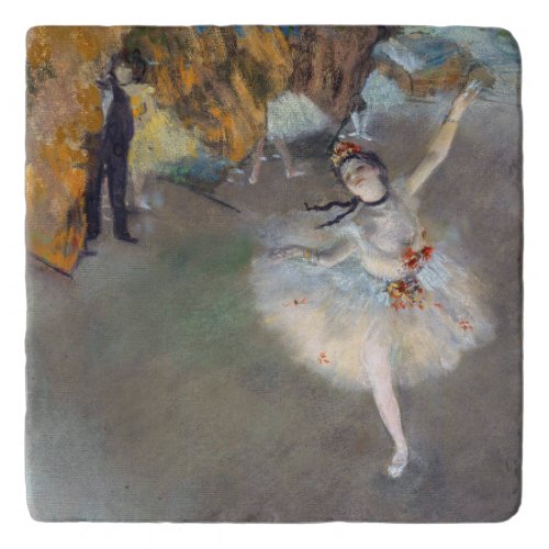 Edgar Degas _ The Star  Dancer on the Stage Trivet