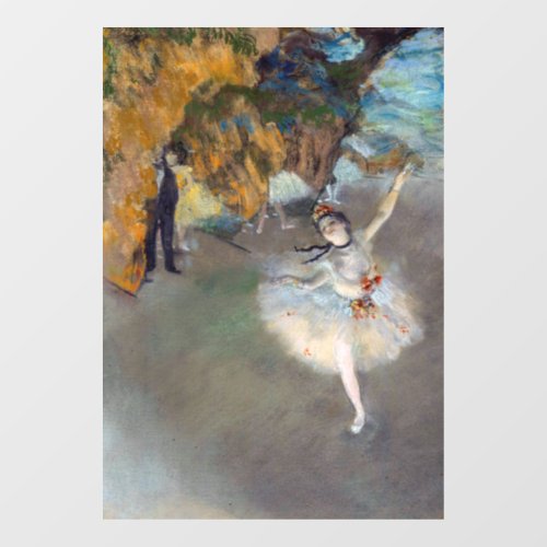 Edgar Degas _ The Star  Dancer on the Stage Window Cling