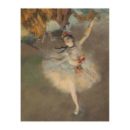 Edgar Degas - The Star / Dancer on the Stage Wood Wall Art