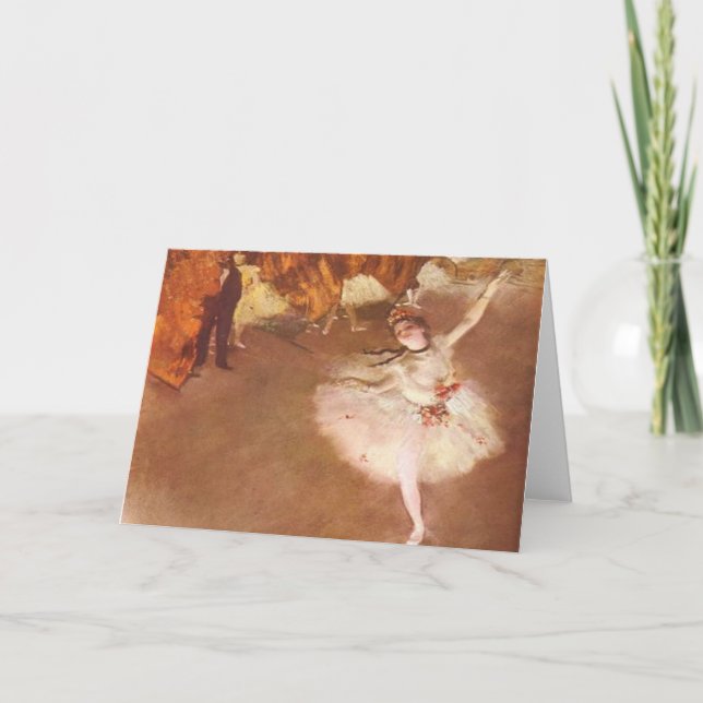 Edgar Degas The Star Greeting Card (Front)