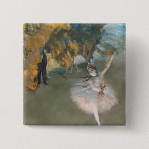 Edgar Degas The Star or Dancer on the Stage Button