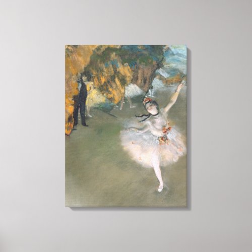 Edgar Degas  The Star or Dancer on the Stage Canvas Print