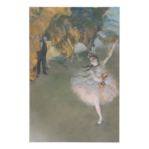 Edgar Degas  The Star or Dancer on the Stage Faux Canvas Print