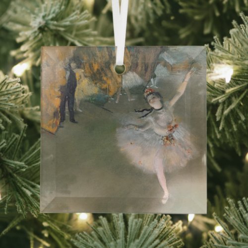 Edgar Degas  The Star or Dancer on the Stage Glass Ornament