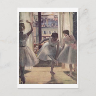 Edgar Degas - Three Dancers in Practice Room 1873 Postcard