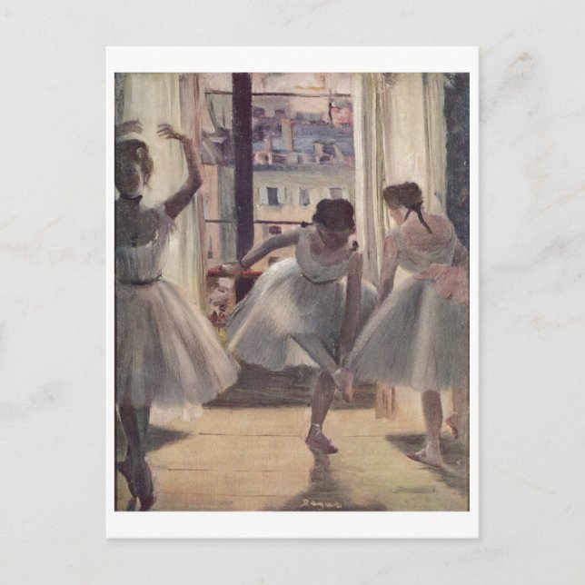 Edgar Degas - Three Dancers in Practice Room 1873 Postcard (Front)