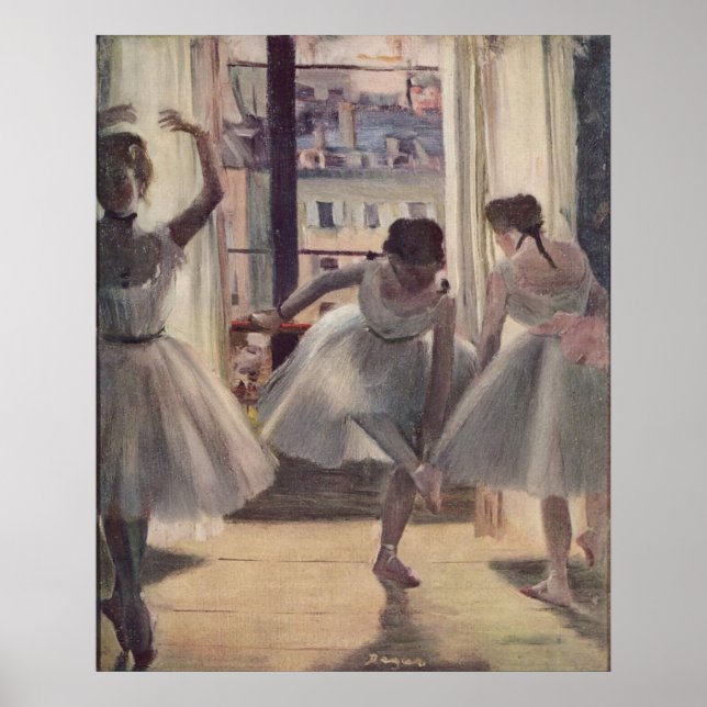 Edgar Degas - Three Dancers in Practice Room 1873 Poster (Front)