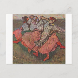 Edgar Degas - Three Russian Dancers 1895 Pastel Postcard
