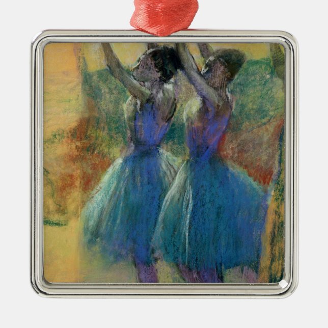 Edgar Degas | Two Blue Dancers Metal Ornament (Front)