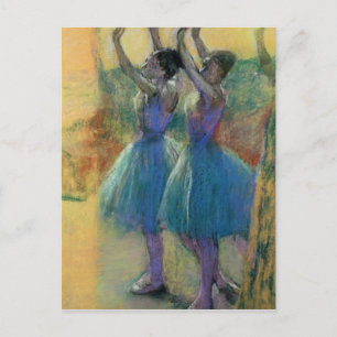 Edgar Degas Two Blue Dancers Postcard