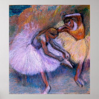 Edgar Degas - Two Dancers 1898 Ballet Pastel dance Poster