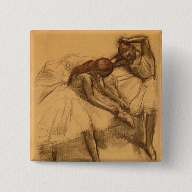 Edgar Degas | Two Dancers Button (Front)