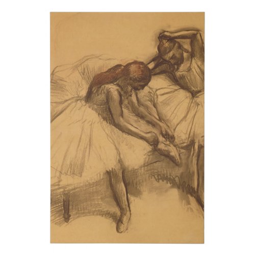 Edgar Degas  Two Dancers Faux Canvas Print