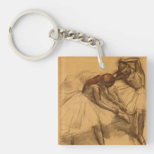 Edgar Degas Two Dancers Keychain